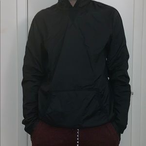 Black rain jacket